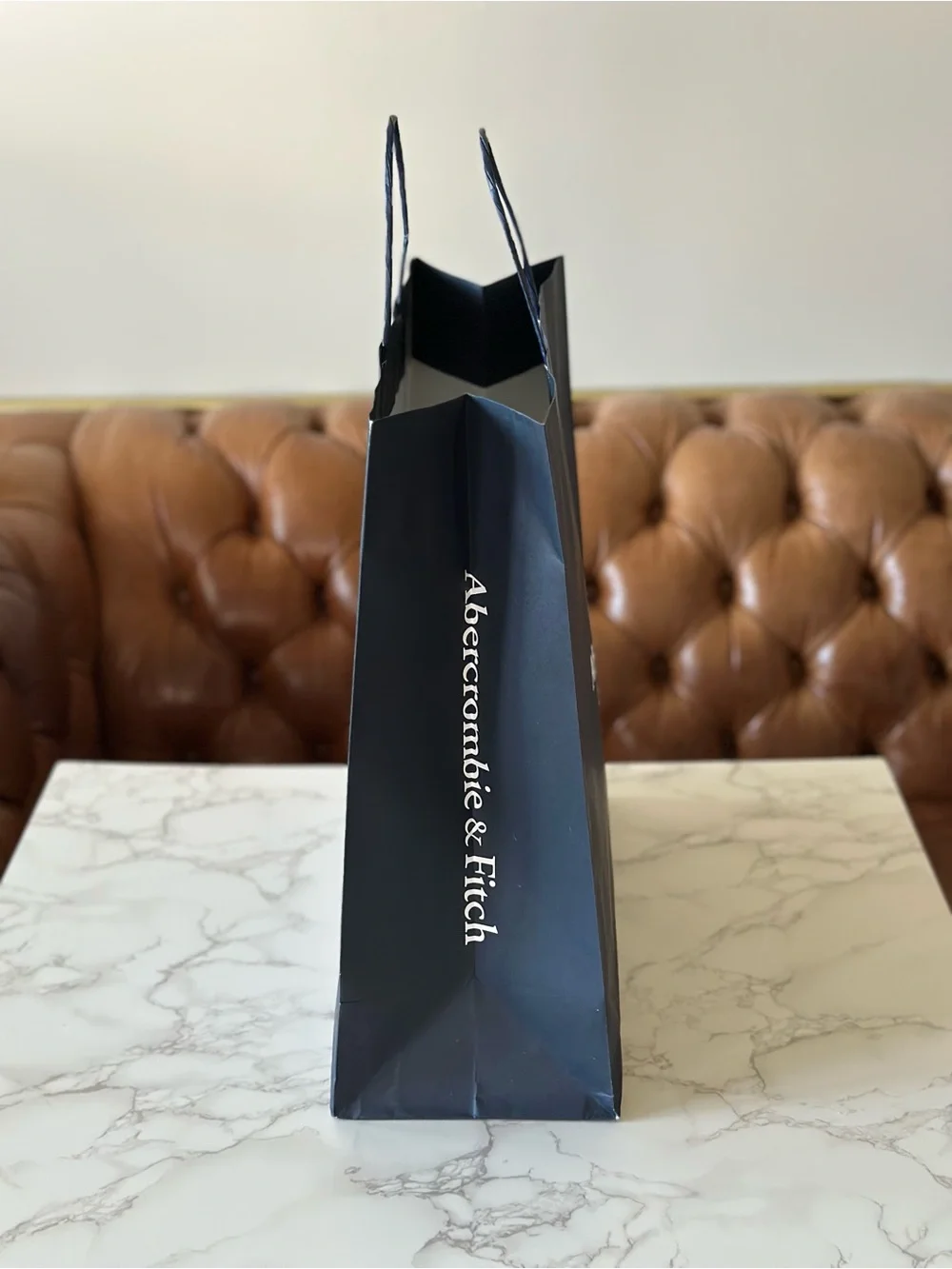 Abercrombie & Fitch Navy Gift Bag 15” x 6” x 13.75”